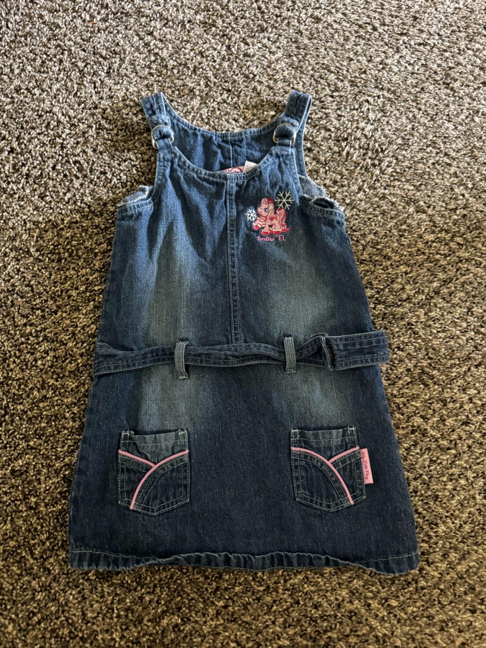 My Little Pony Dark Blue Denim Dress with Pink Accents